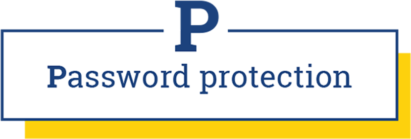 P: Password protection